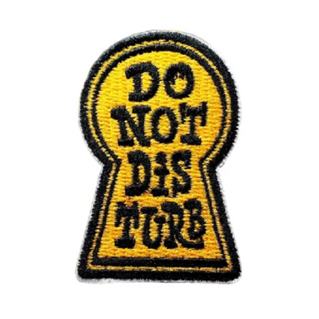 Door Sign 'Do Not Disturb' Embroidered Patch