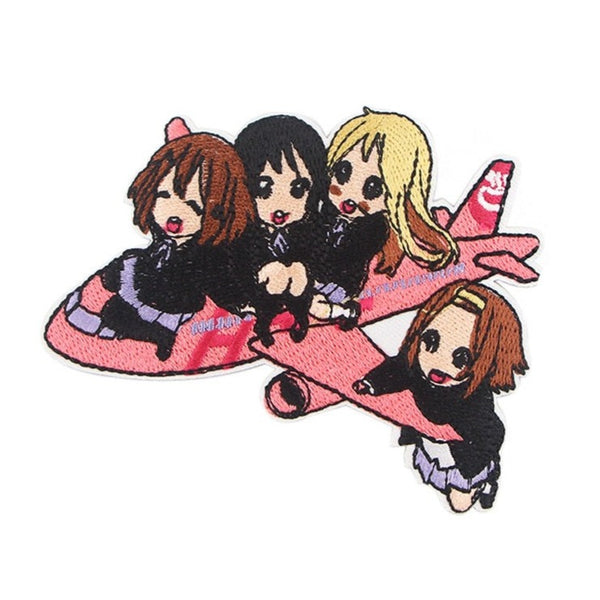 K-On! 'Four Girls | Pink Airplane' Embroidered Patch