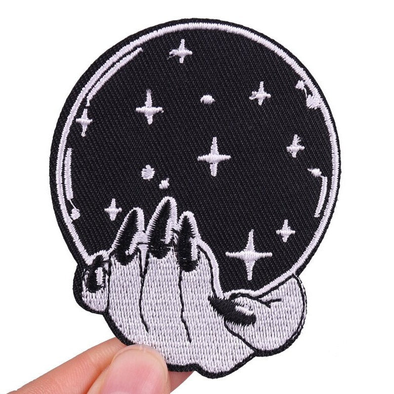 Halloween 'Witch Hand | Crystal Ball' Embroidered Patch