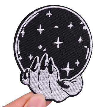 Halloween 'Witch Hand | Crystal Ball' Embroidered Patch