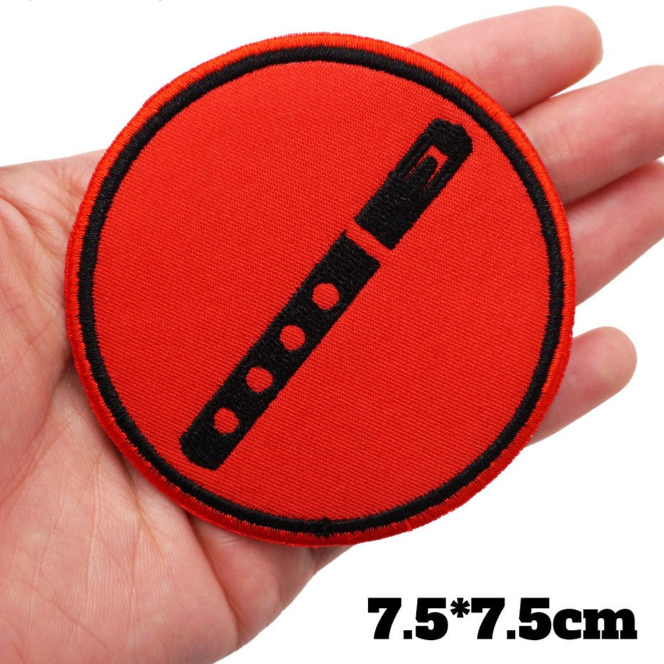 Music 'Flute' Embroidered Patch
