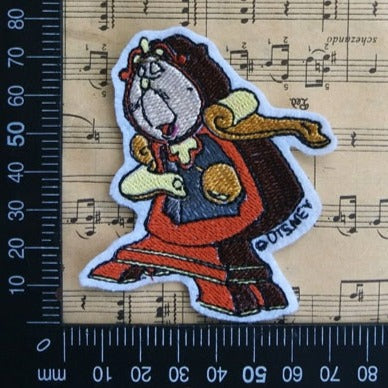Beauty and the Beast 'Cogsworth' Embroidered Patch