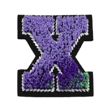 Tricolor 'Letter X' Embroidered Patch