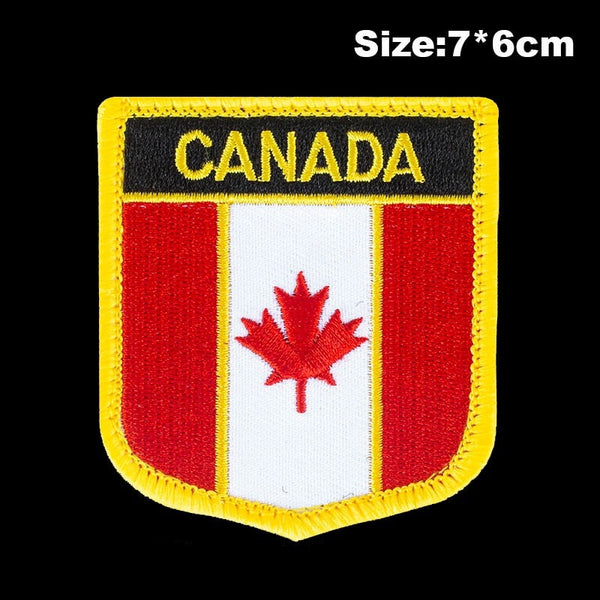 Canada Flag '1.0' Embroidered Velcro Patch