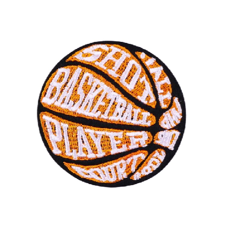 Ball 'All Shot Basketball Player Court' Embroidered Patch