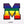 Load image into Gallery viewer, Rainbow Chenille &#39;Letter M&#39; Embroidered Patch
