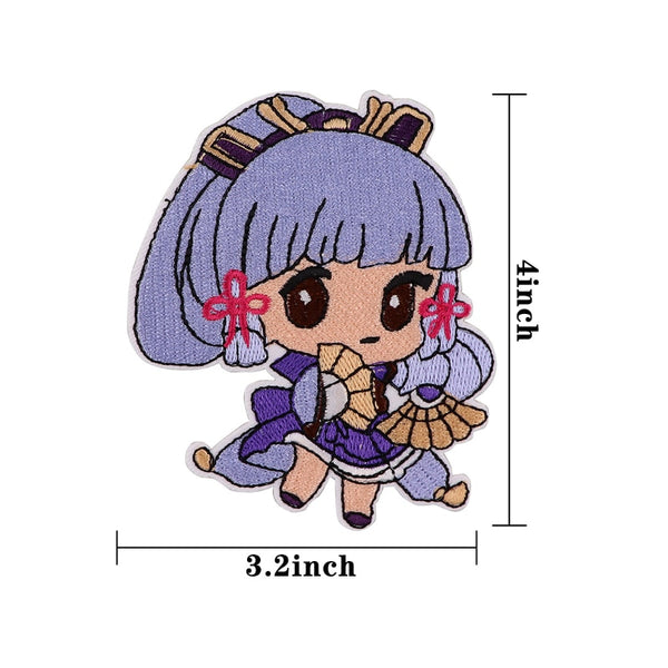 Genshin Impact 'Chibi Kamisato Ayaka | Shy' Embroidered Patch