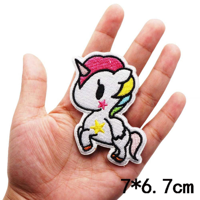 Cute 'Rainbow Unicorn' Embroidered Patch
