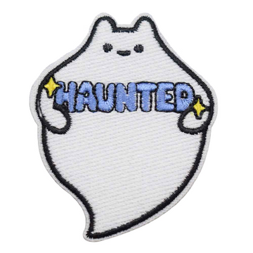 Halloween 'Haunted Ghost' Embroidered Patch