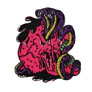 Cool 'Angry Cobras' Embroidered Patch