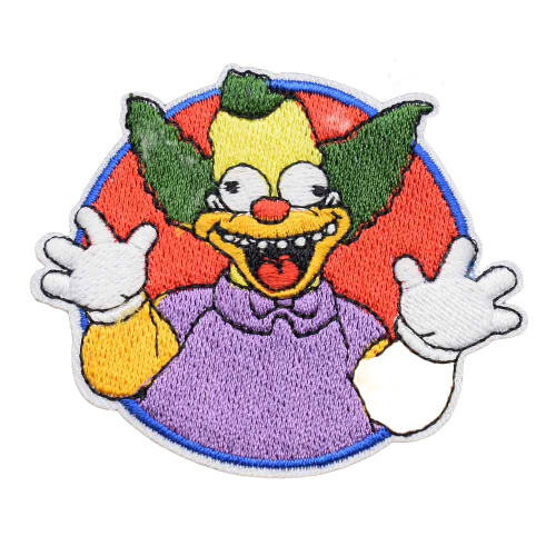 The Simpsons 'Krusty the Clown' Embroidered Patch
