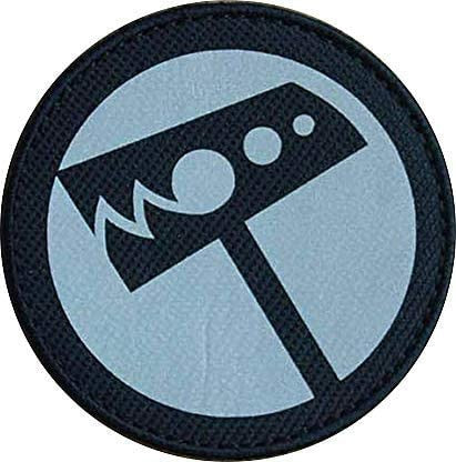 SCP Logo 'Hammer Down | Reflective' Embroidered Velcro Patch