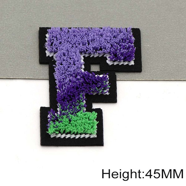 Tricolor 'Letter F' Embroidered Patch
