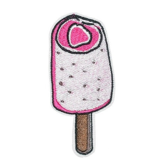 Cute 'Bitten Popsicle' Embroidered Patch