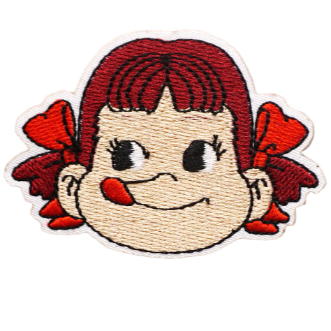 Cute 'Peko-Chan | Face' Embroidered Patch