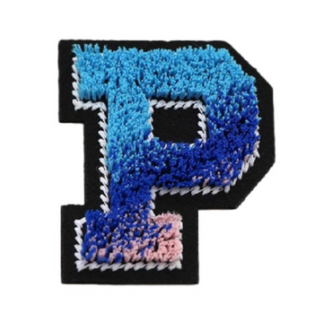 Tricolor 'Letter P' Embroidered Patch