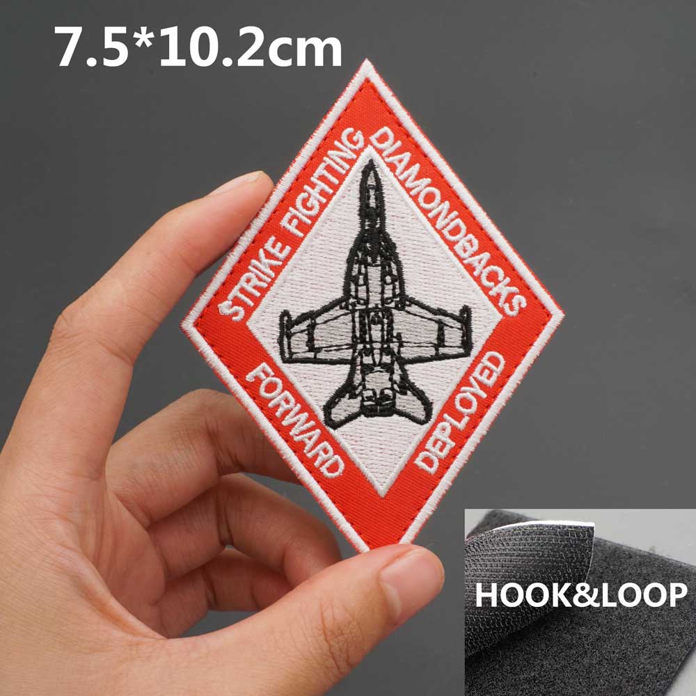 Military Tactical 'Strike Fighting DiamondBacks' Embroidered Velcro Patch