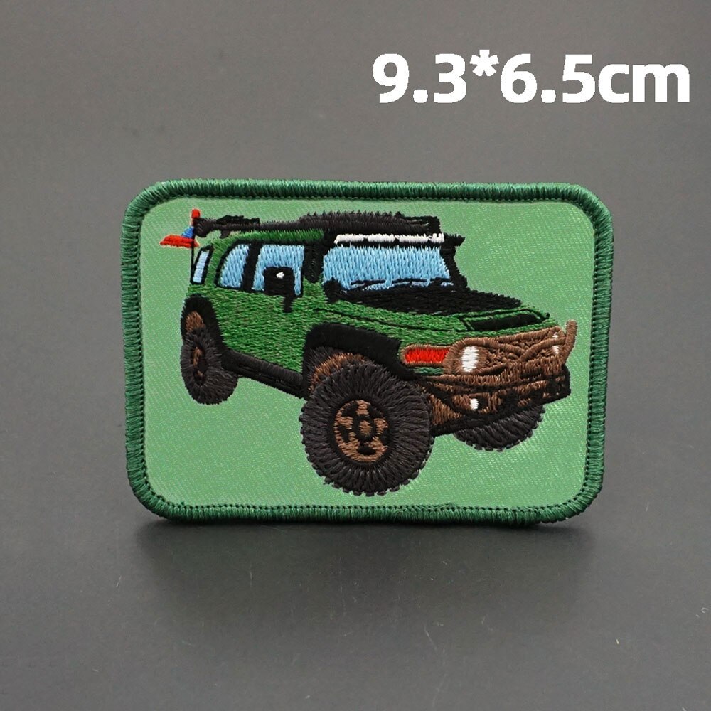 Off-Road Vehicles 'FJ Cruiser | Green' Embroidered Patch