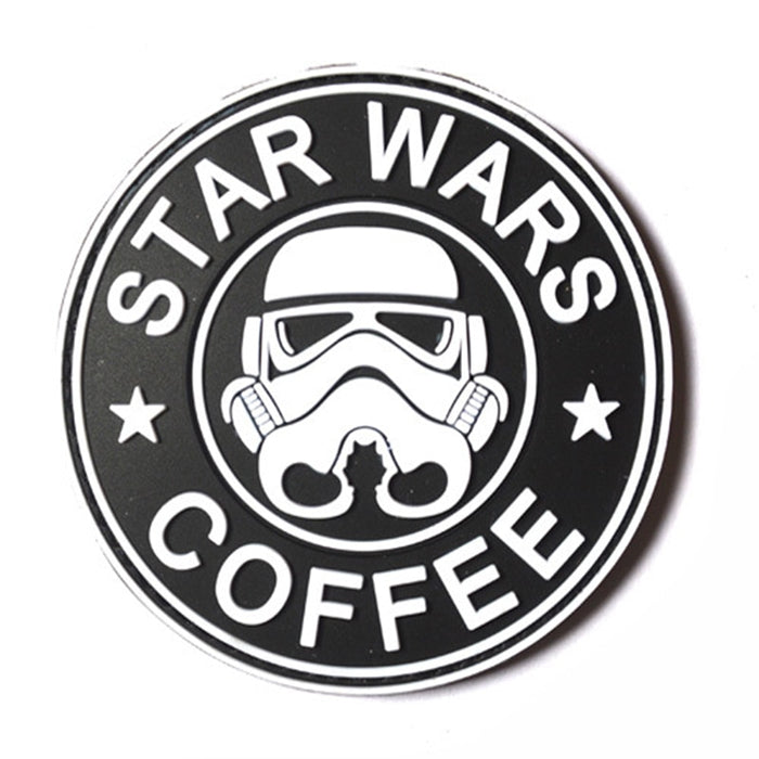 'Star Wars Coffee | Stormtrooper' PVC Rubber Velcro Patch