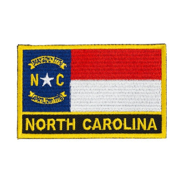North Carolina Flag Embroidered Patch