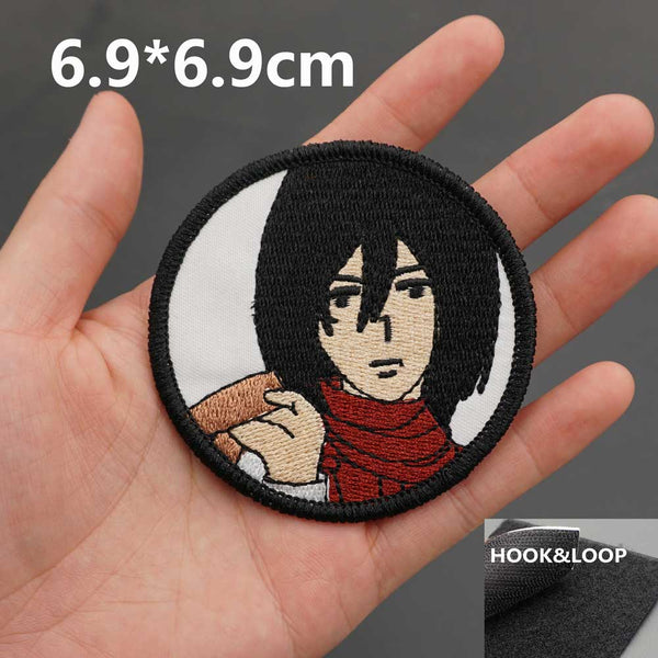 Attack on Titan 'Mikasa Ackerman' Embroidered Velcro Patch