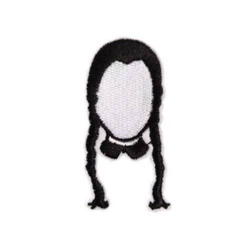 Wednesday 'No Face' Embroidered Patch