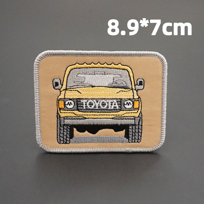 Off-Road Vehicles 'FJ Cruiser | Beige' Embroidered Patch