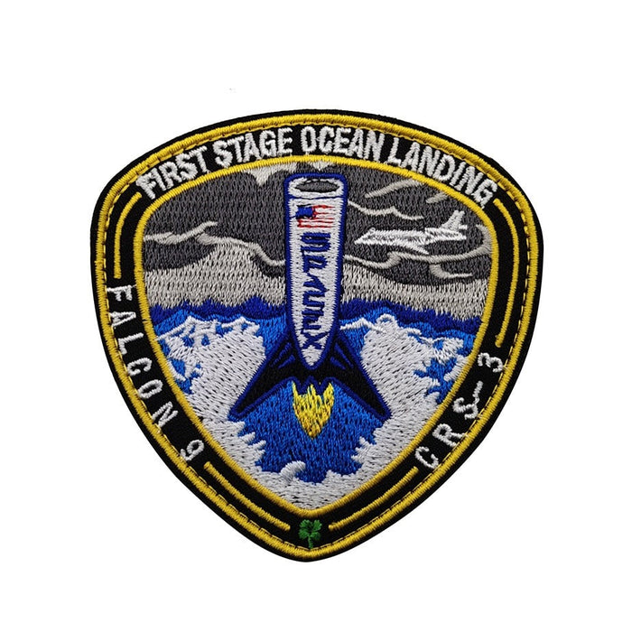 Falcon 9 CRS-3 'First Stage Ocean Landing' Embroidered Velcro Patch