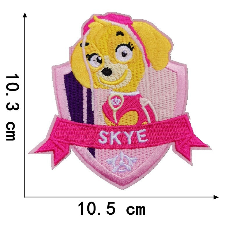 PAW Patrol 'Skye | Pink Shield' Embroidered Patch
