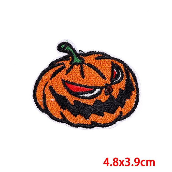 Halloween 'Pumpkin | Fierce' Embroidered Patch