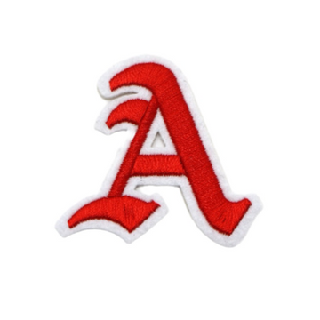 Gothic Font 'Letter A' Embroidered Patch