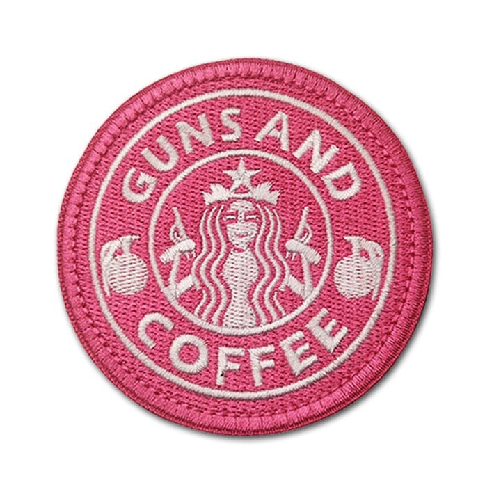 'Guns and Coffee | Grenade | 2.0' Embroidered Velcro Patch
