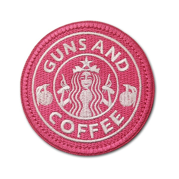 'Guns and Coffee | Grenade | 2.0' Embroidered Velcro Patch