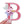 Load image into Gallery viewer, Cute &#39;Pink Letter B | Flowers&#39; Embroidered Patch
