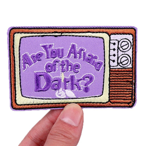 Purple TV 'Are You Afraid of the Dark?' Embroidered Patch