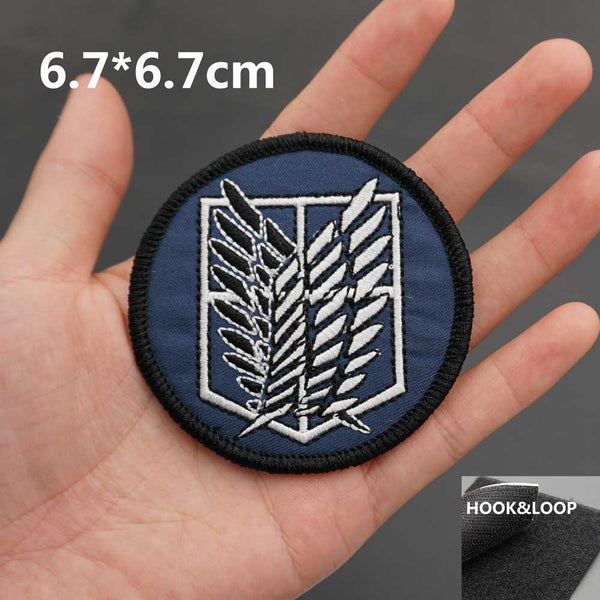 Attack on Titan 'Wings of Freedom | Round' Embroidered Velcro Patch