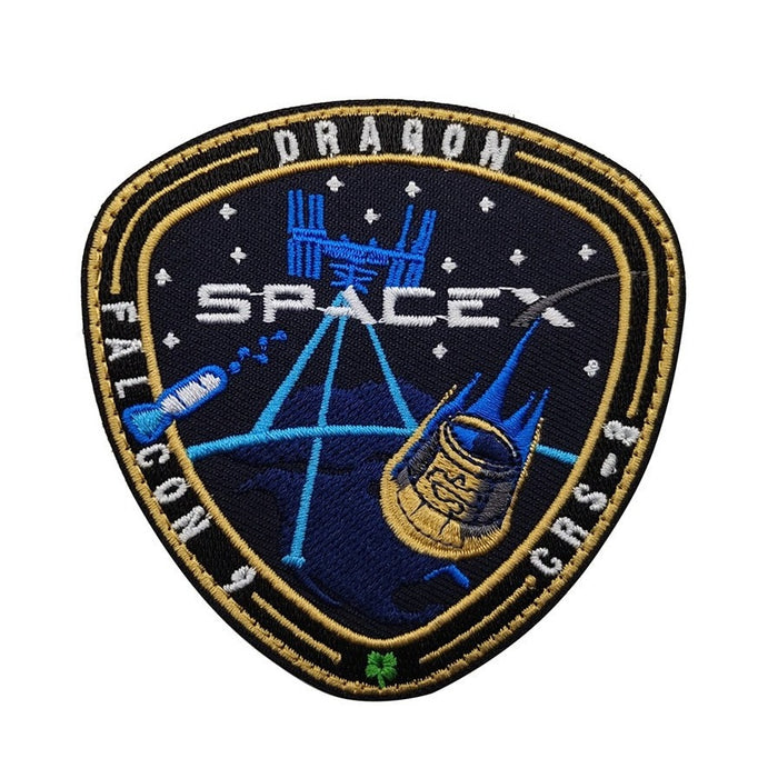Falcon 9 Dragon 'SpaceX | CRS-3' Embroidered Velcro Patch