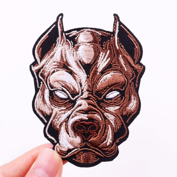 Pit Bull 'Serious Face' Embroidered Patch