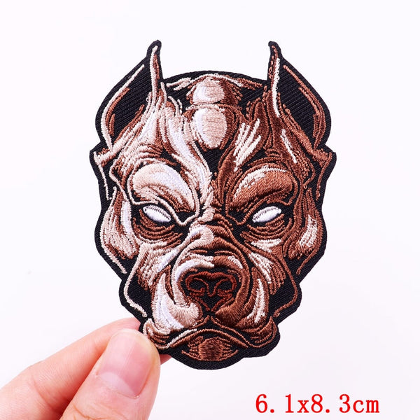 Pit Bull 'Serious Face' Embroidered Patch