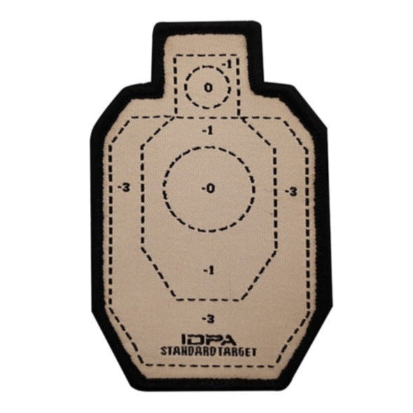Military Tactical 'IDPA Standard Target' Embroidered Velcro Patch