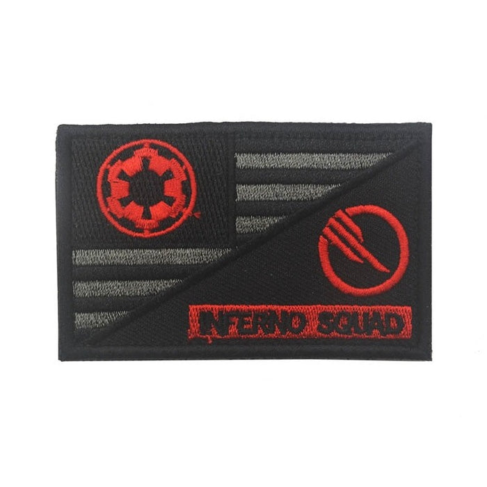 Star Wars 'Inferno Squad And Imperial | Flag' Embroidered Velcro Patch