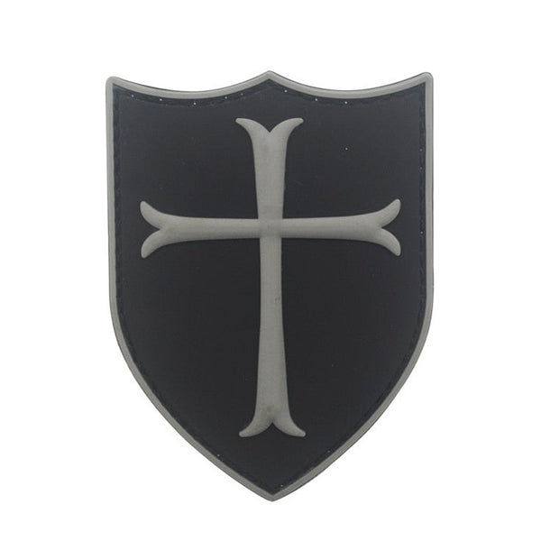 Cool 'Crusader Shield | 4.0' PVC Rubber Velcro Patch