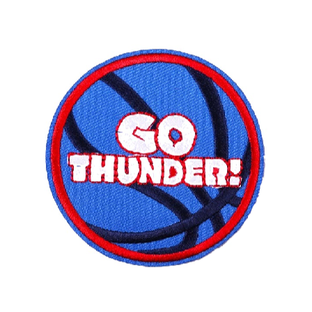 Ball 'Go Thunder!' Embroidered Patch