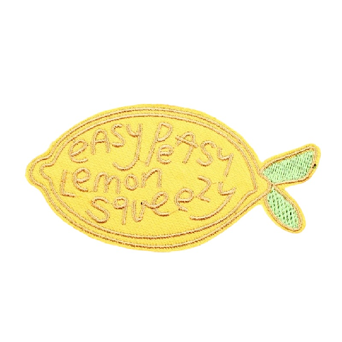 Lemon 'Easy Peasy Lemon Squeezy' Embroidered Patch