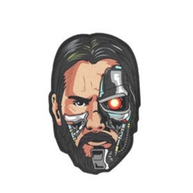 John Wick x T-800 Terminator Embroidered Velcro Patch