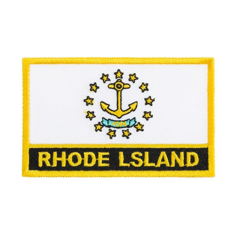 Rhode Island Flag Embroidered Patch