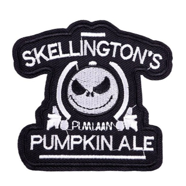 The Nightmare Before Christmas 'Skellington's Pumpkin Ale' Embroidered Patch