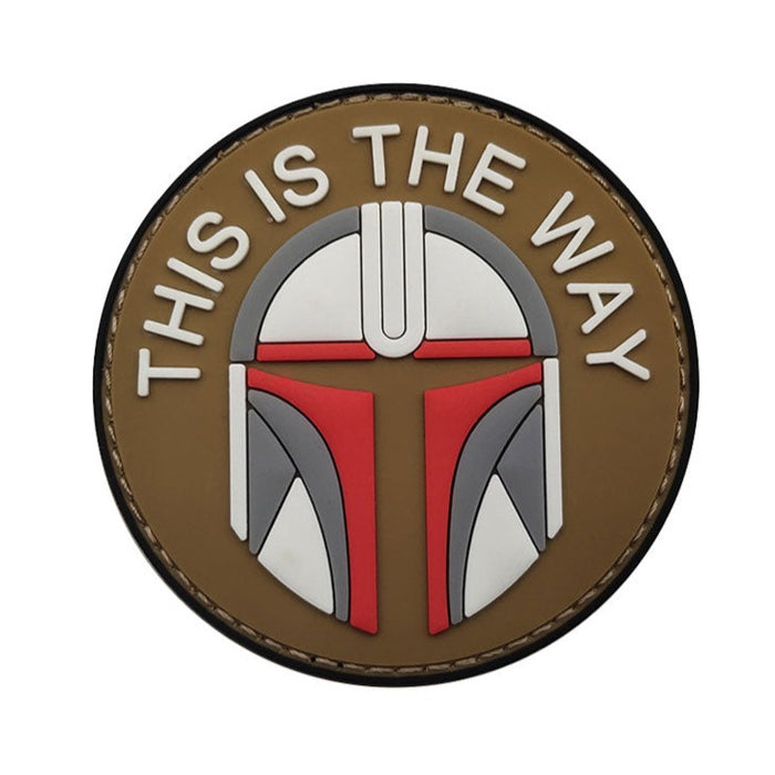 Star Wars 'This Is The Way | Mandalorian Helmet | 1.0' PVC Rubber Velcro Patch