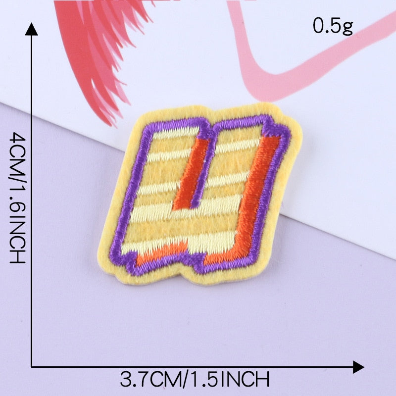 Cute Letter U 'Colorful' Embroidered Patch