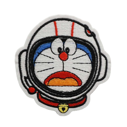 Doraemon 'Space Helmet' Embroidered Velcro Patch